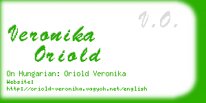 veronika oriold business card